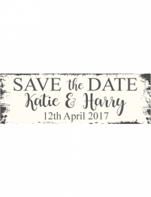 Save The Date Sign - Rustic