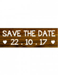 Save The Date Sign - Wooden