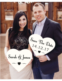 save the date sign