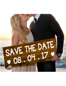 save the date sign