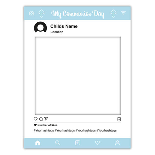 Communion Day Frame - Blue