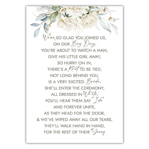 Our Big Day Sign - Ivory