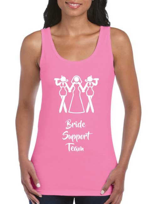 bride support hen t-shirt