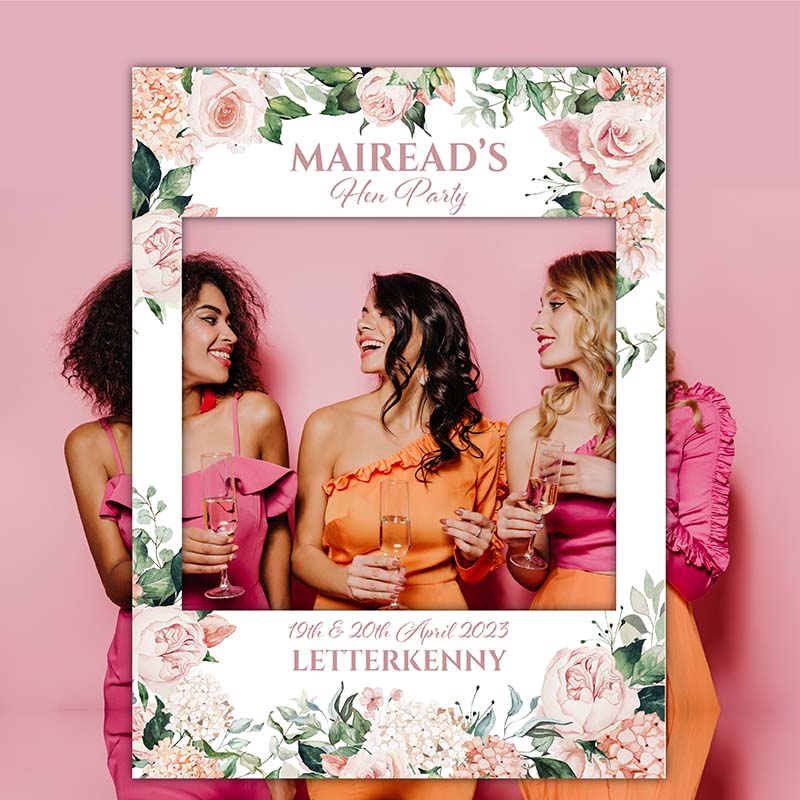 Floral Hen Party Frame - Image 2