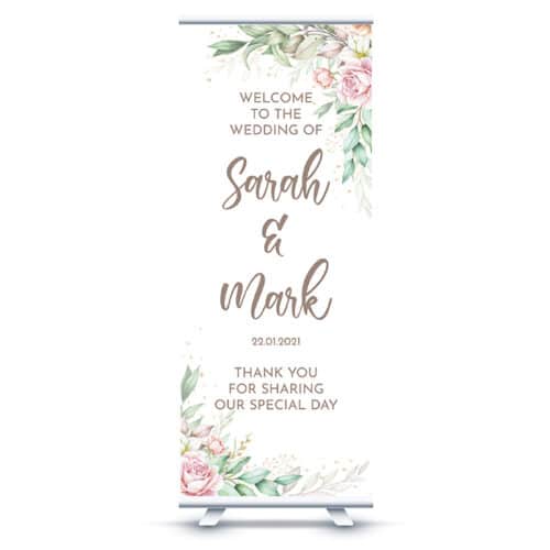 Wedding Pull Up Banner - Fairytale