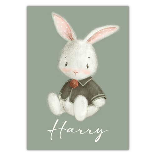 Bunny Green - Bedroom Wall Sign