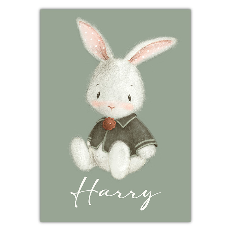 Bunny Green - Bedroom Wall Sign