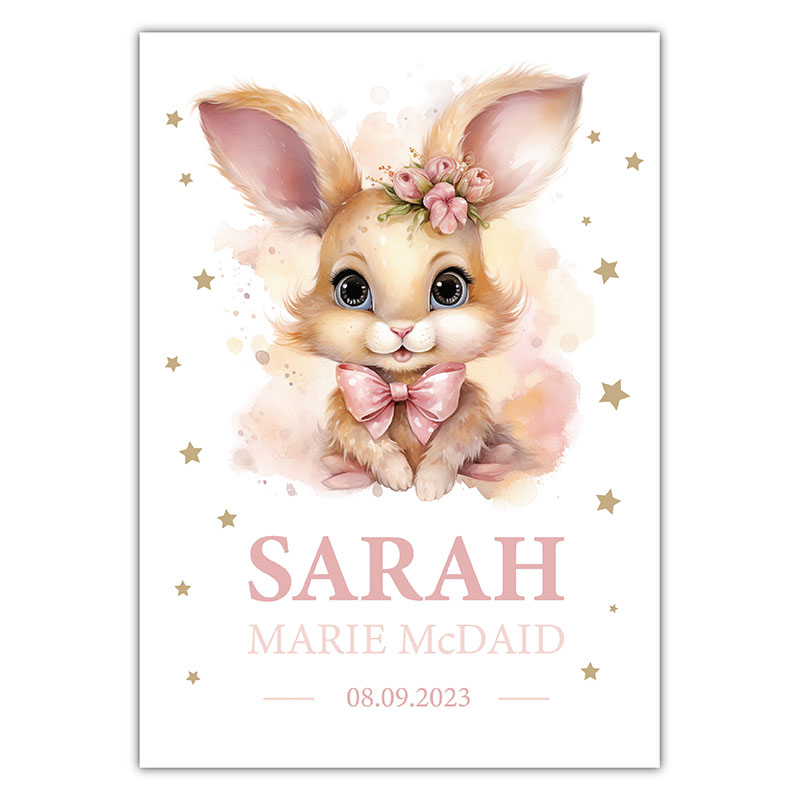 Bunny Girl - Bedroom Wall Sign