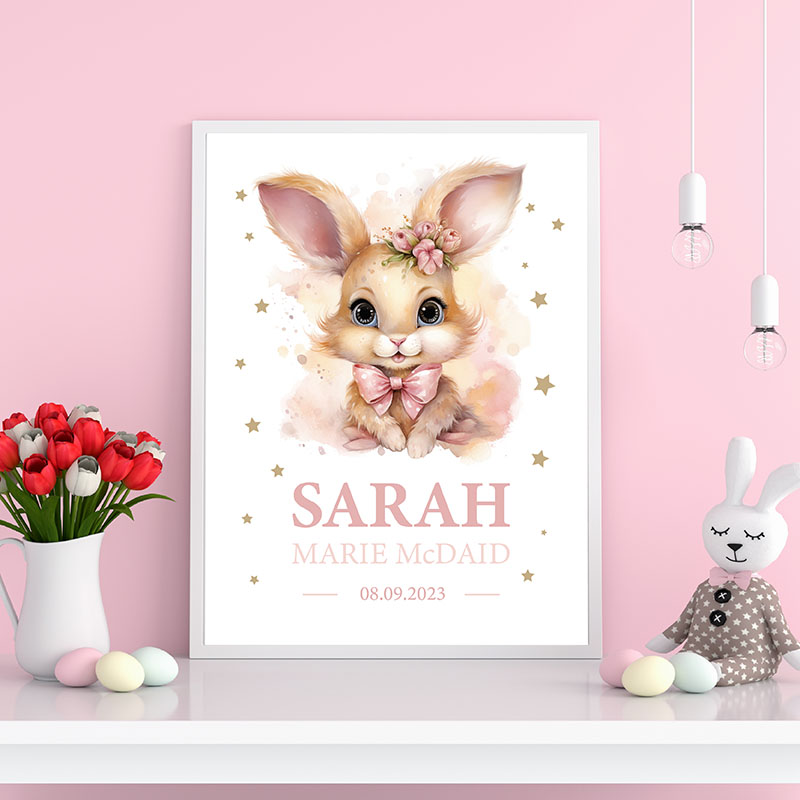 Bunny Girl - Bedroom Wall Sign - Image 2