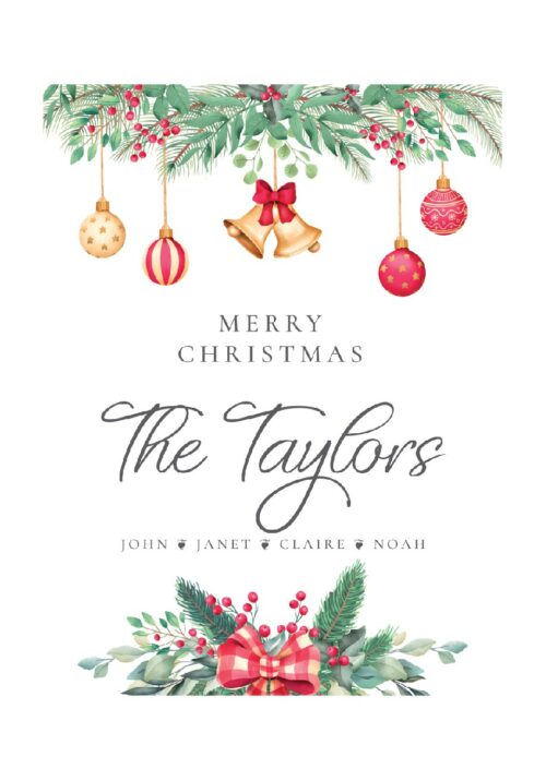 Christmas Decor - Family sign