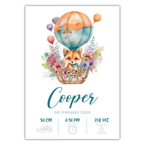 Fox - Bedroom Wall Sign