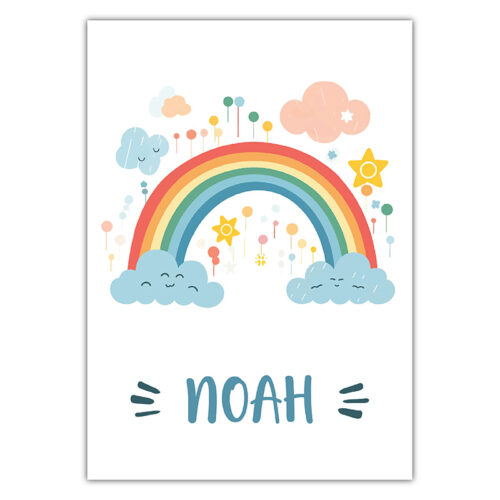 Rainbow Bright- Bedroom Wall Sign