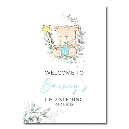 Christening sign