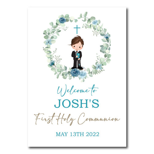 communion welcome sign