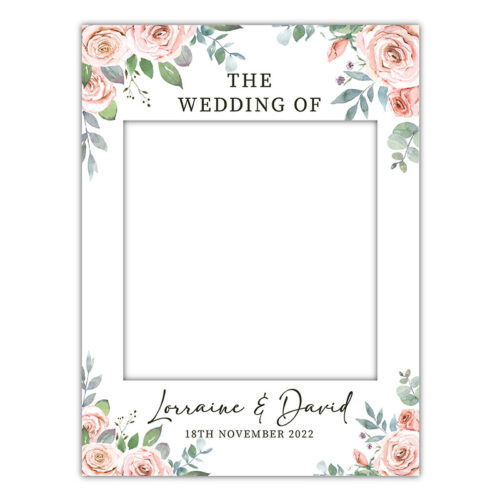 Wedding Frame - Pink Rose