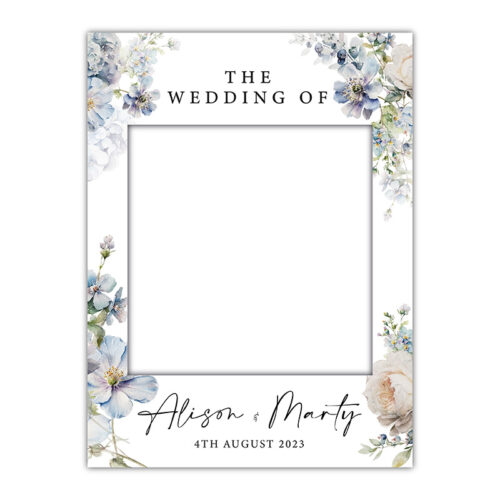 Wedding Frame - Blue Rose