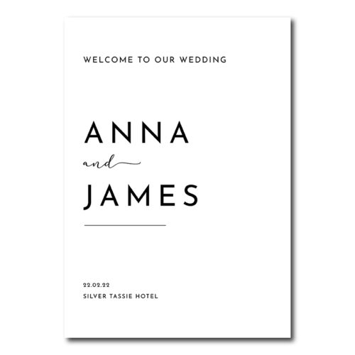 Welcome sign minimalist
