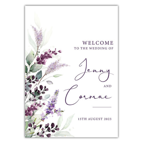Welcome Sign - Lilac