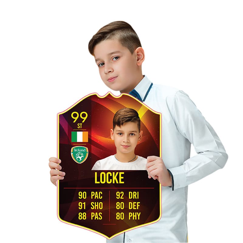 personalised football card Headliner