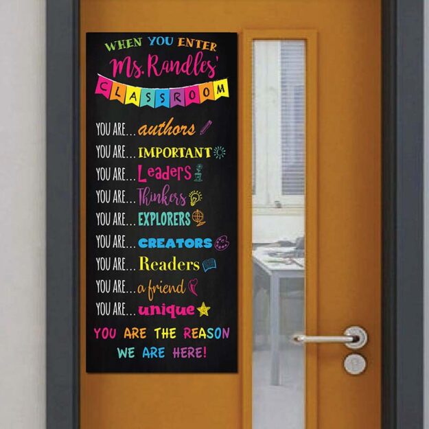 classroom door sign