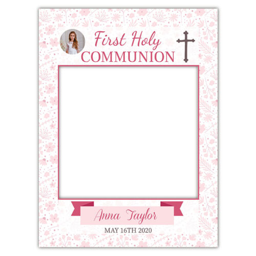 First Holy Communion Frame - Floral