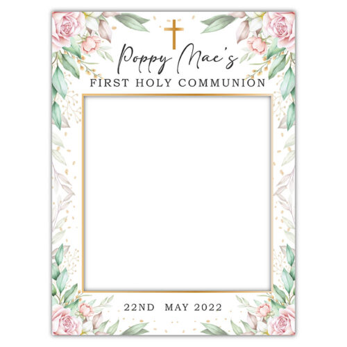 Holy Communion Frame - Floral
