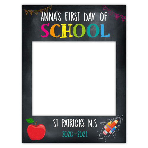 First Day Of School Frame - Chalk
