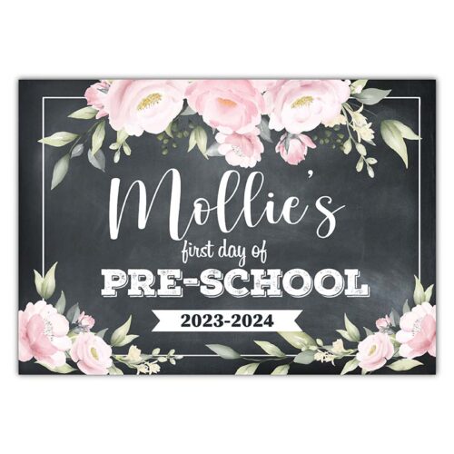 First Day of Preschool Sign