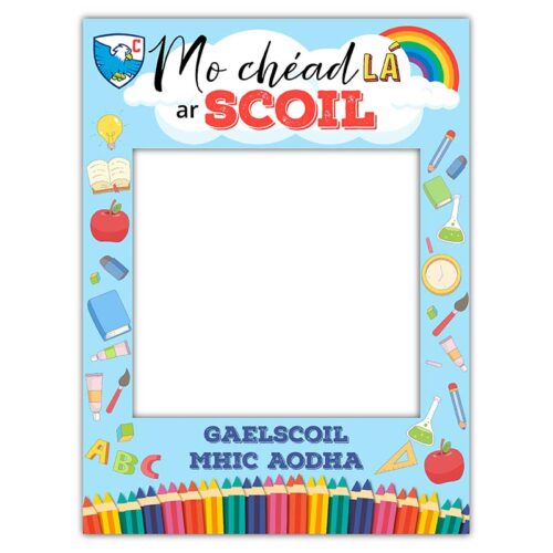 First Day Of School Frame - 32 x 48 inches, Irish/Gaeilge