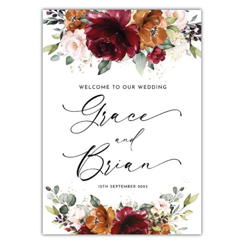 Welcome Sign - Autumn