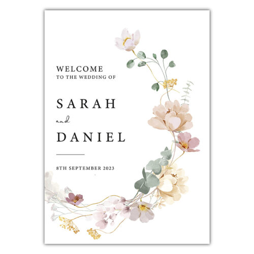 Welcome Sign - Wildflower