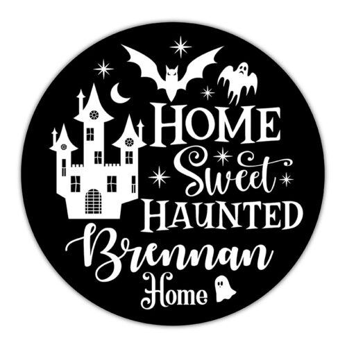 Halloween Door Sign - Haunted Home