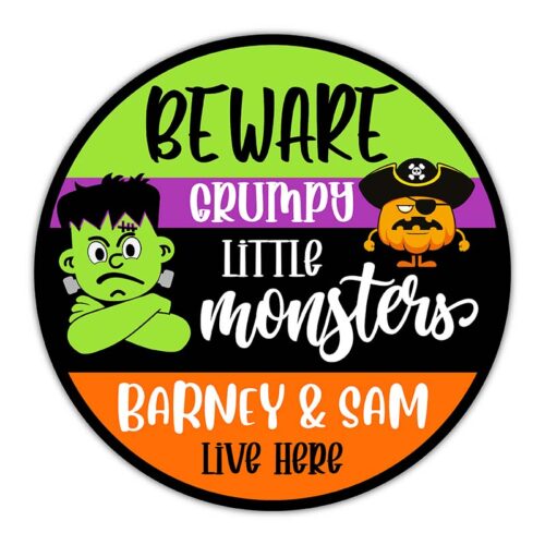 Halloween Door Sign - Monsters