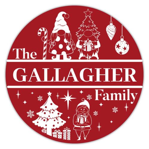 Family Gnome Door Sign