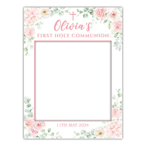 Holy Communion Frame - Pink
