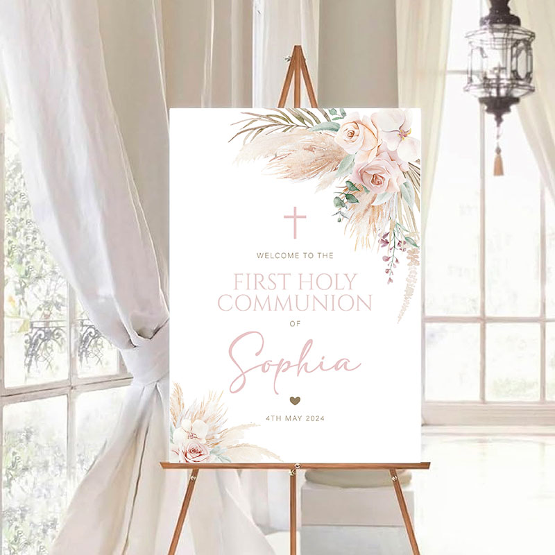 Communion / Confirmation Welcome Sign - Boho - Image 4