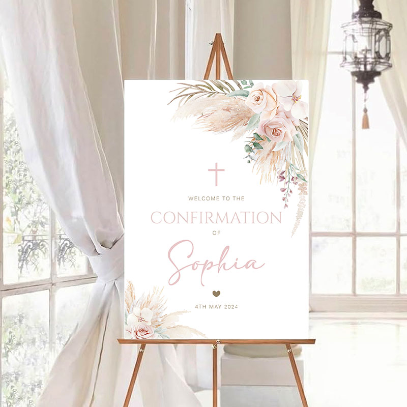 Communion / Confirmation Welcome Sign - Boho - Image 3