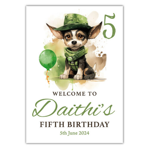 Birthday Welcome -  The Jungle Pup