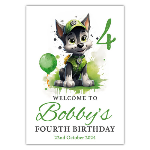 Birthday Welcome -  The Recycling Pup