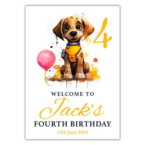 Birthday Welcome -  The Water Rescue Pup