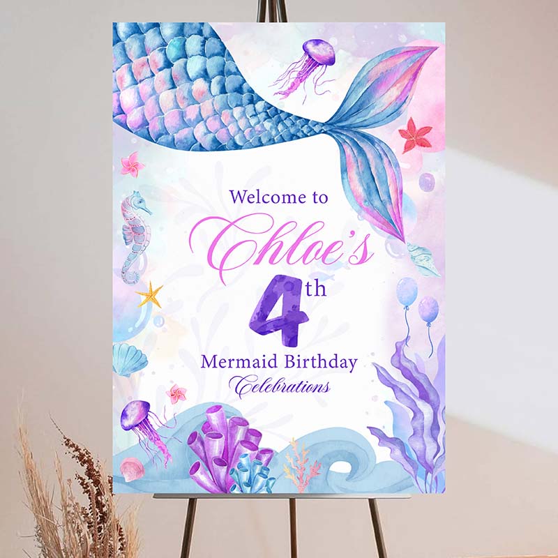 Birthday Welcome - Mermaid Tail - Image 2