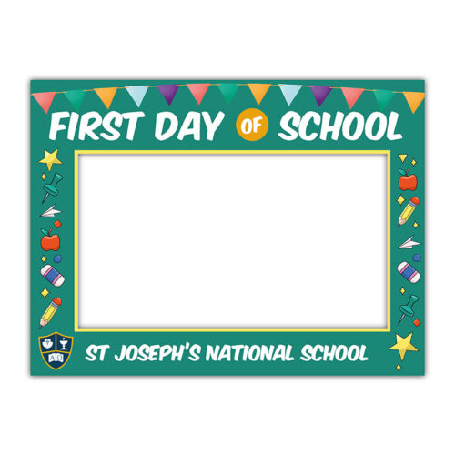 First Day Of School Frame Bunting Green
