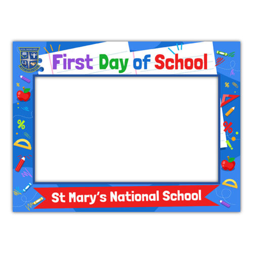 First Day Of School Frame Blues