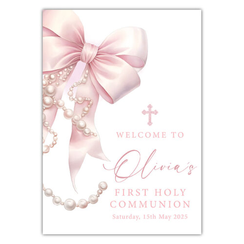 Communion Party Sign - Bow
