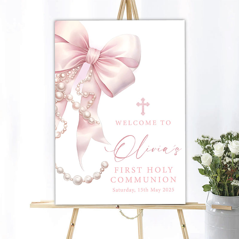 Communion Party Sign - Bow - Image 2